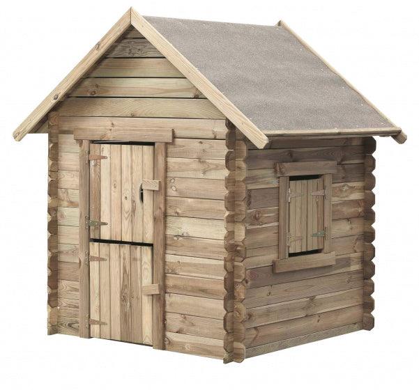 Swing King Speelhuisje Louise 120 X 120 X 160 Cm Fsc Vurenhout - JouwSpeeltuin