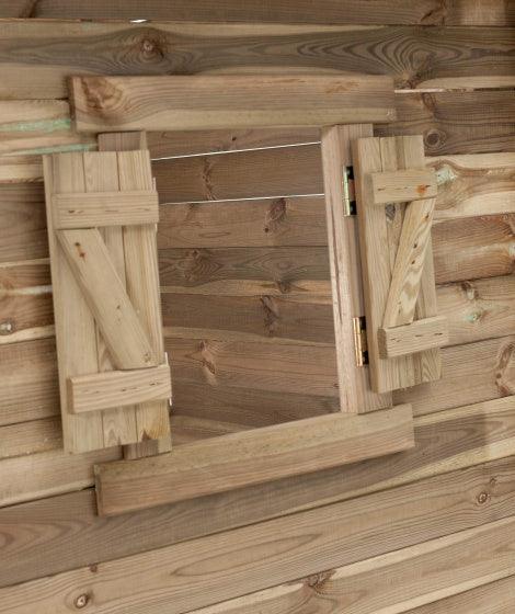 Swing King Speelhuisje Louise 120 X 120 X 160 Cm Fsc Vurenhout - JouwSpeeltuin