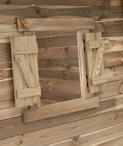 Image of Swing King Speelhuisje Louise 120 X 120 X 160 Cm Fsc Vurenhout - JouwSpeeltuin