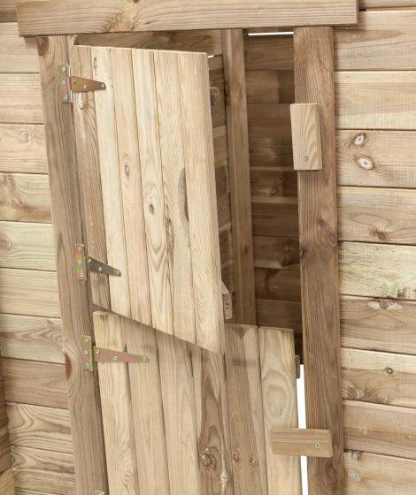 Swing King Speelhuisje Louise 120 X 120 X 160 Cm Fsc Vurenhout - JouwSpeeltuin