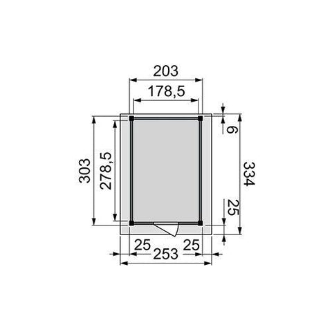 Image of topvision-tuinhuis-kiekendief-zonder-luifel-afmetingen-woodvision