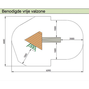 benodigde-vrije-valzone-professioneel-speeltoestel-speelhuisje-driehoekmodel-sicuro