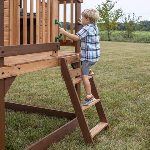 Image of echo-heights-houten-speelhuisje-backyard-discovery-jouw-speeltuin-klimladder