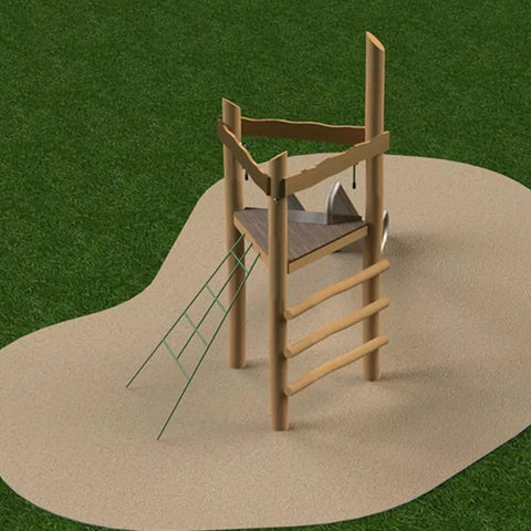 Image of klimtoren-met-glijbaan-sicuro-met-klimnet-jouw-speeltuin