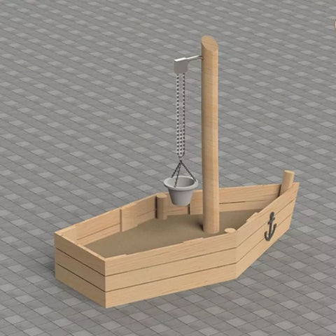 Image of mast-met-zandtakel-takel-zandbak-speelboot-sicuro