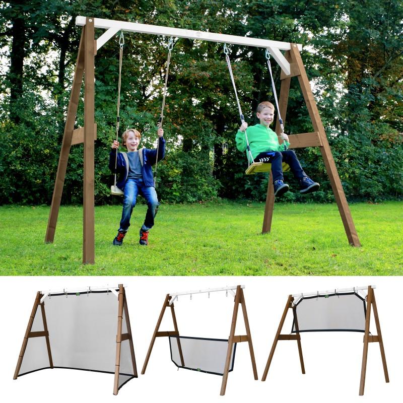 Schommel | AXI - 4-in-1 SportsFun (bruin/wit) - JouwSpeeltuin