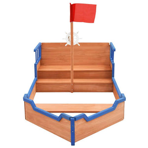 Zandbak piratenschip 190x94,5x101 cm vurenhout - JouwSpeeltuin