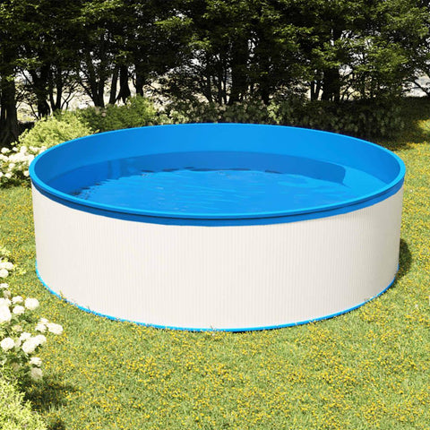 Image of Splasher pool met hangende skimmer en pomp 350x90 cm wit