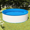 Splasher pool met hangende skimmer en pomp 350x90 cm wit - JouwSpeeltuin