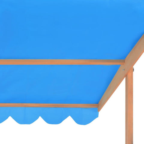 Image of Zandbak met verstelbaar dak 115x115x115 cm vurenhout
