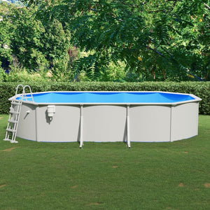 Zwembad met veiligheidsladder 610x360x120 cm