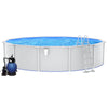Zwembad met zandfilterpomp en ladder 550x120 cm - JouwSpeeltuin