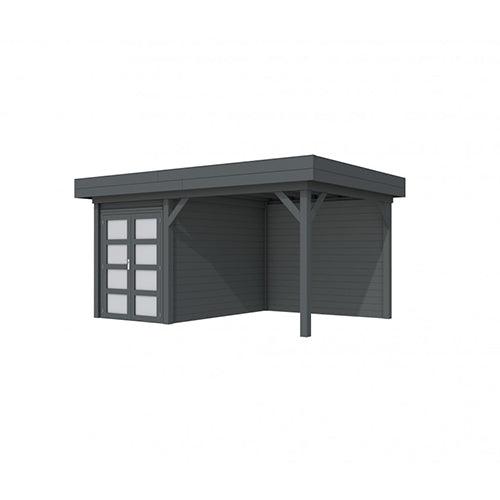 Blokhut-WoodVision-Topvision-Tuinhuis-Zwaluw-met-luifel-300-cm-antraciet