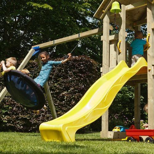 Kiosk-speeltoestel-speeltoren-blue-rabbit-kinderen-schommel-glijbaan