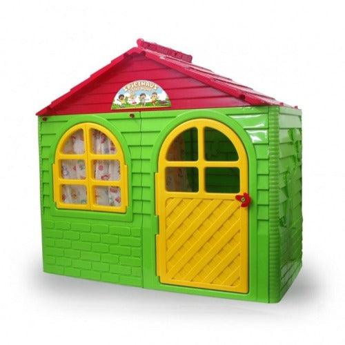 Kleurrijk Speelhuisje Jamara - Little Home Groen Speelhuis –