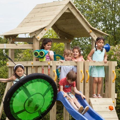 Pagoda-speeltoren-kinderen-schommel-nestschommel-blue-rabbit