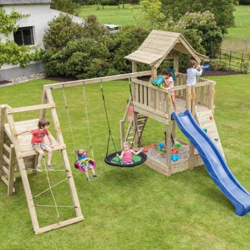 Pagoda-uitbouw-speeltoren-speeltoestel-uitkijktoren-schommel-glijbaan