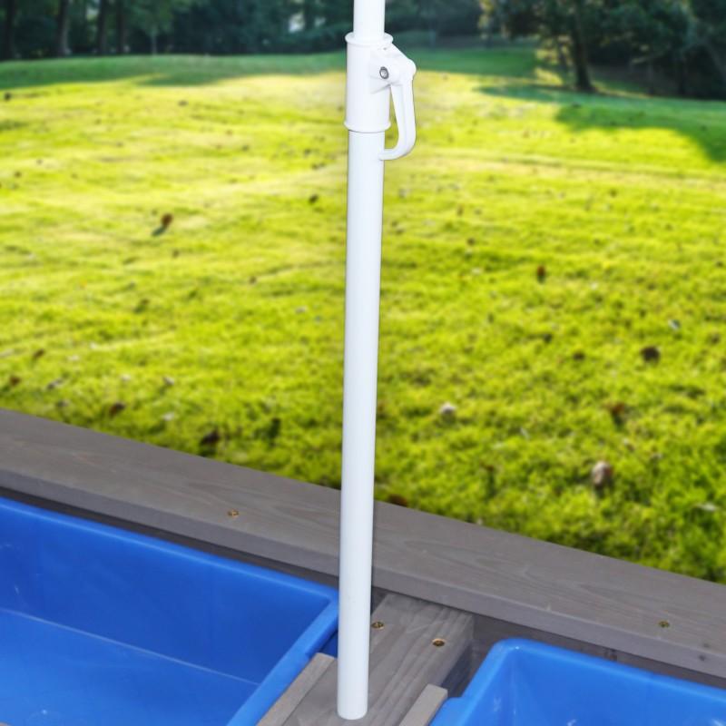 Speelelement | AXI - Picknicktafel Nick Antraciet/Grijs (zand en water) - JouwSpeeltuin