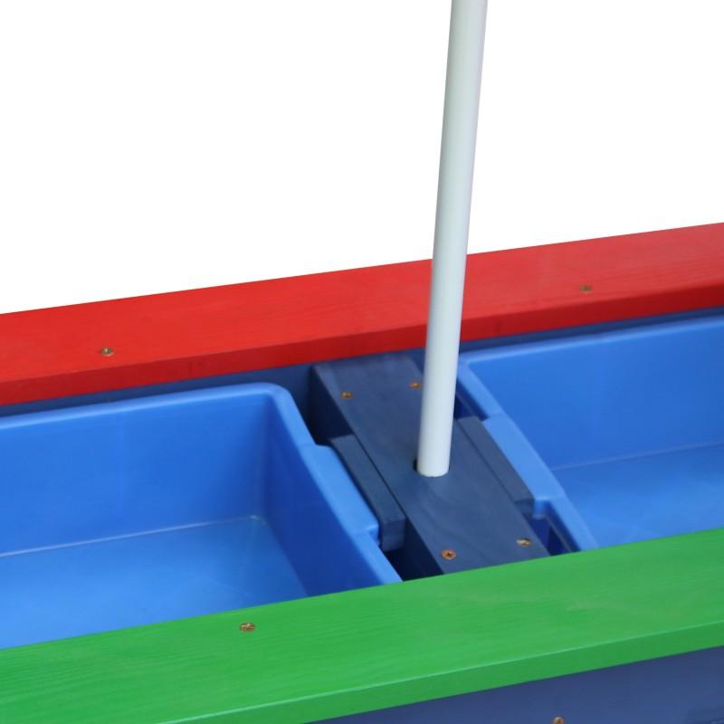 Speelelement | AXI - Picknicktafel Nick Regenboog (zand en water) - JouwSpeeltuin