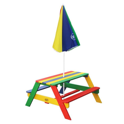 Image of Speelelement | AXI - Picknicktafel Nick (regenboog) - JouwSpeeltuin