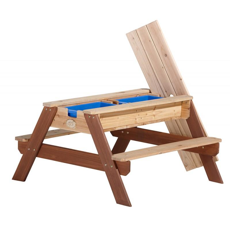 Mobilier de jardin - FUN HOUSE - Table pique-nique en bois Ma Petite Carapace H.53xL.95xP.100 cm avec parasol tortue H.125x100 cm - Jeux - Jouets Mobilier de jardin - FUN HOUSE - Table pique-nique en bois Ma Petite Carapace H.53xL.95xP.100 cm avec parasol tortue H.125x100 cm - Jeux - Jouets