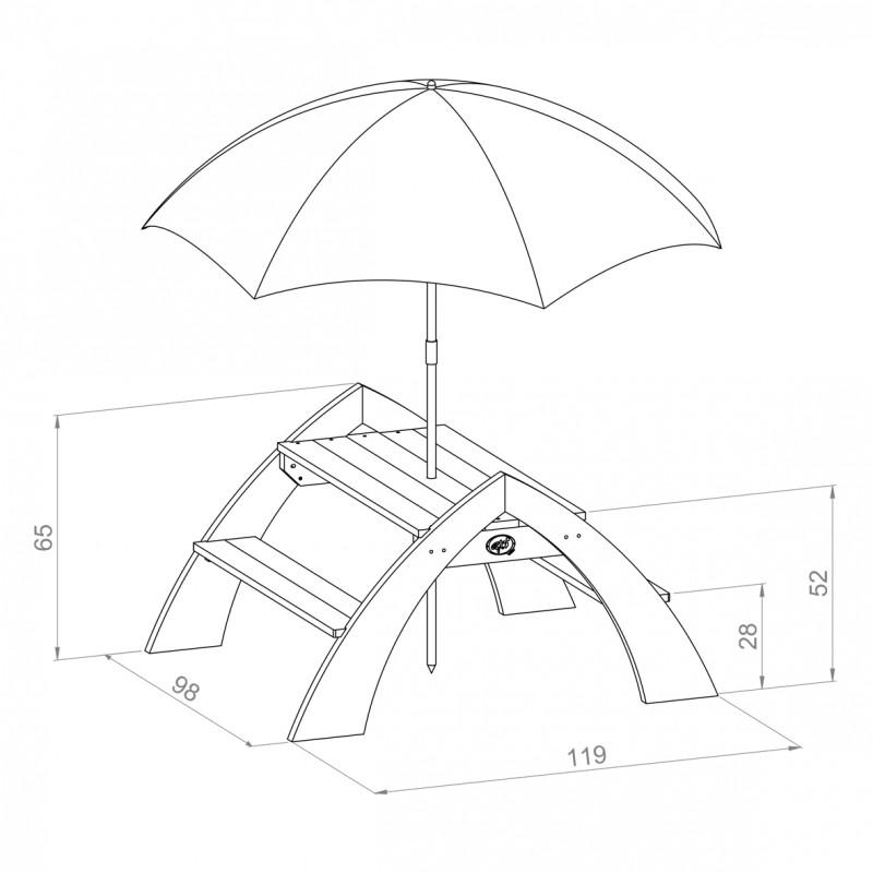 Speelelement | AXI - Picknicktafel Kylo - JouwSpeeltuin