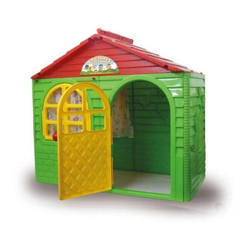 Image of Plastic-speelhuisje-jamara-groen-kinderspeelhuis
