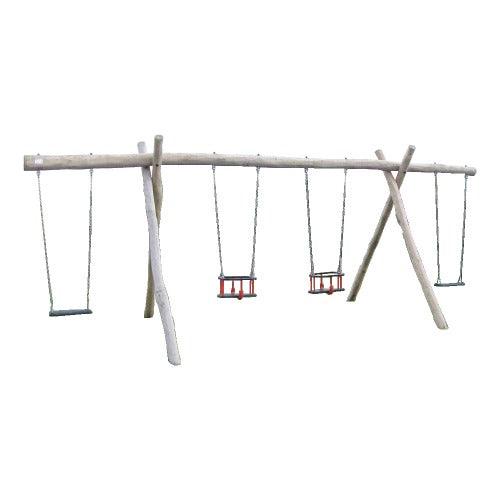 Schommel | Sicuro - Tweezijdige Combinatieschommel (Robinia) - JouwSpeeltuin