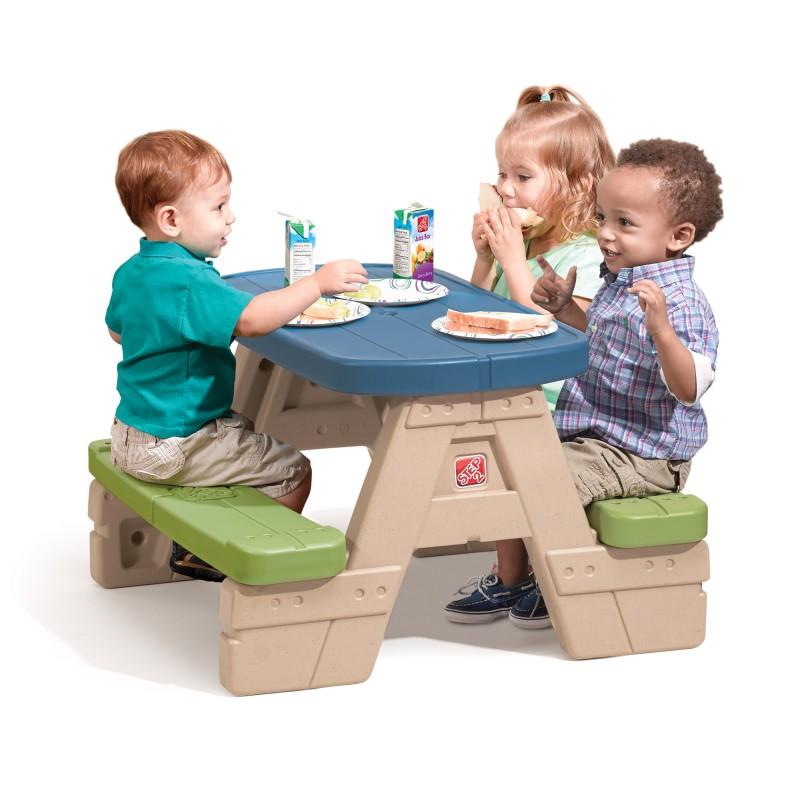 Egomania tank Gepolijst Picknickset Sit & Play - Plastic Picknicktafel + Parasol | 4 kinderen –  JouwSpeeltuin