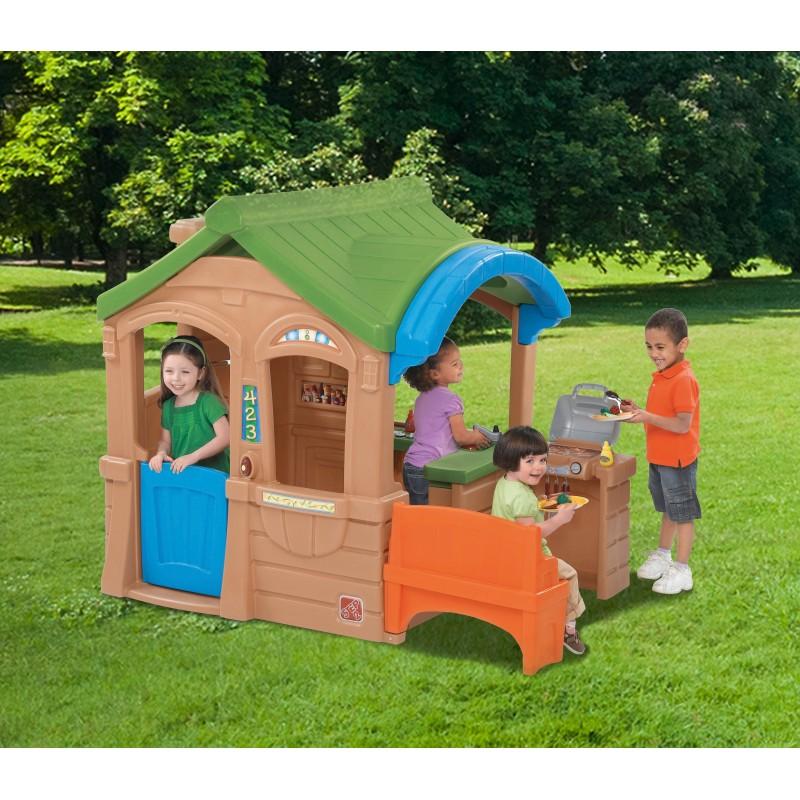 Step2 Gather Grille Playhouse Step2 Great Outdoors Brown Toddler