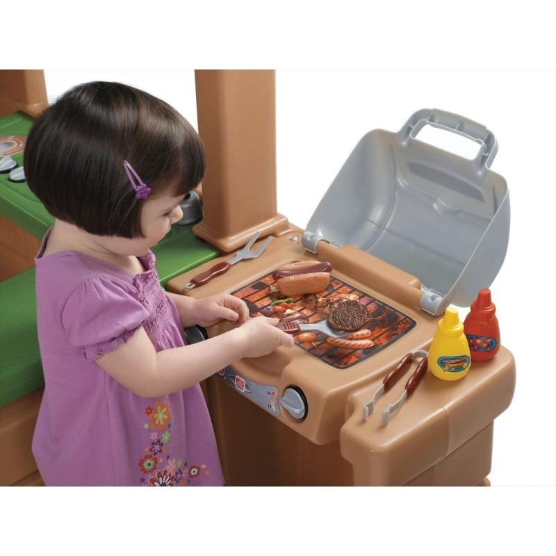 Kunststof Speelhuisje | Step2 - Gather & Grille - JouwSpeeltuin