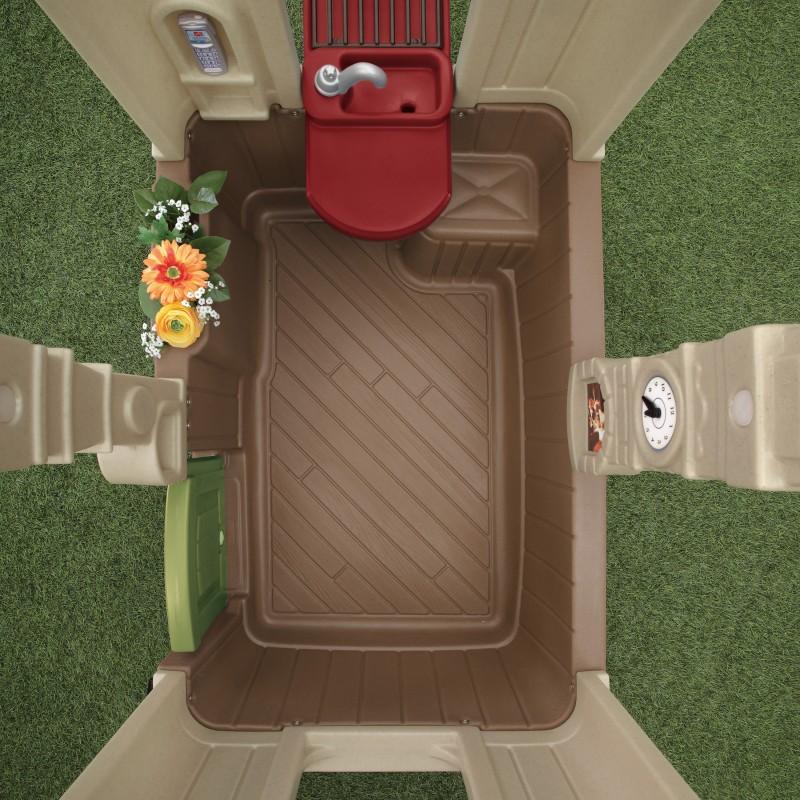 Kunststof Speelhuisje | Step2 - Happy Home Cottage & Grill - JouwSpeeltuin