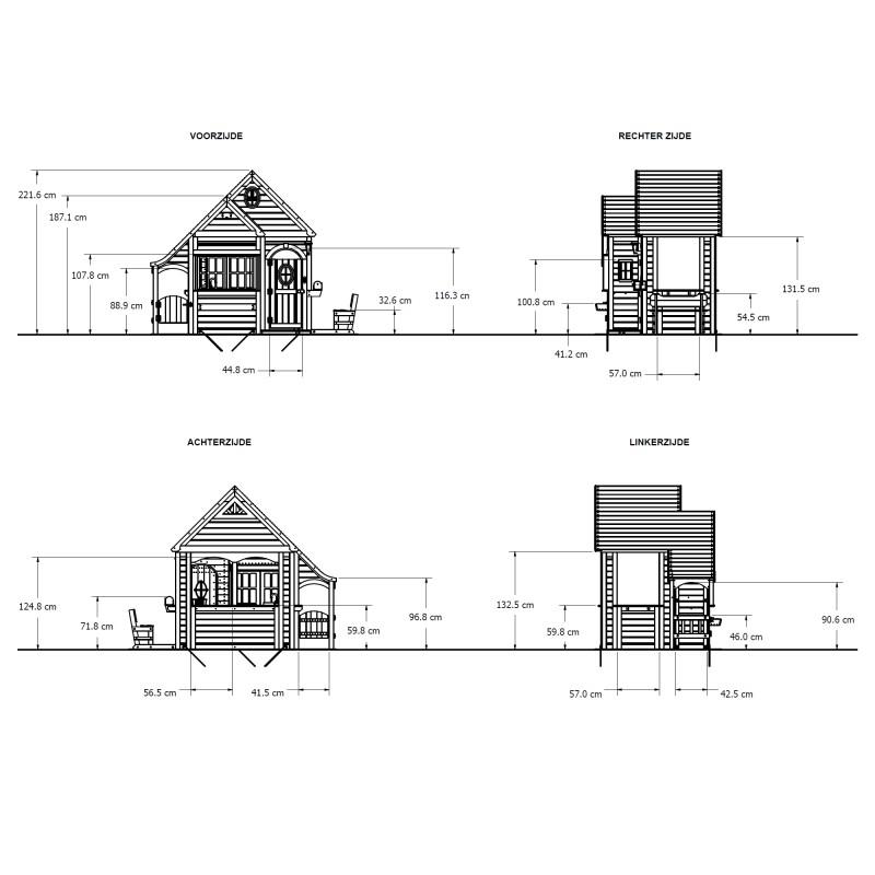 Houten speelhuisje | Backyard Discovery - Spring Cottage - JouwSpeeltuin