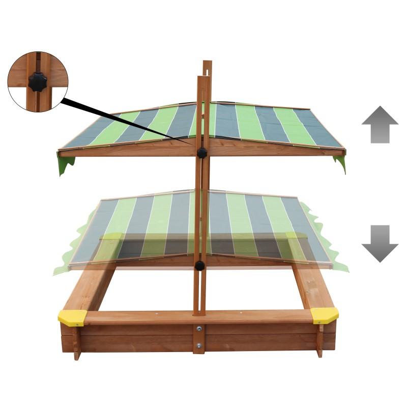 Speelelement | AXI - Zandbak Lily (inclusief dak) - JouwSpeeltuin