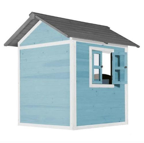 Image of achterkant-speelhuisje-lodge-blauw-speelhuis-sunny