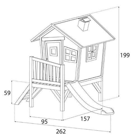 Image of afmetingen-en-informatie-houten-speelhuisje-robin