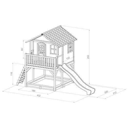 Houten speelhuisje | AXI - Marc - JouwSpeeltuin