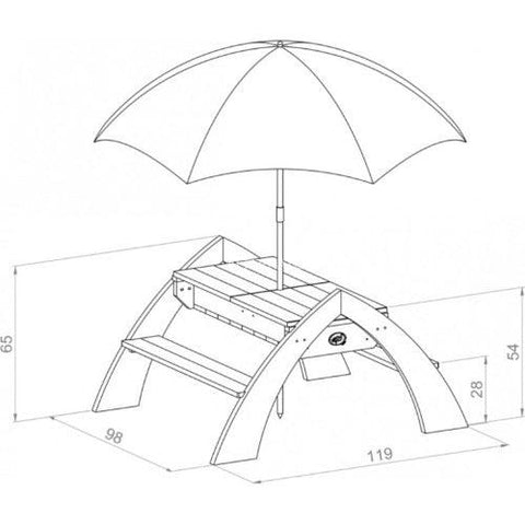 Image of afmetingen-en-informatie-picknicktafel-picknickset-delta-AXI