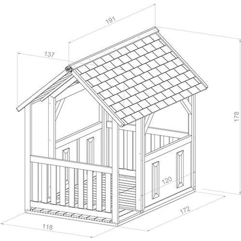 Image of afmetingen-informatie-houten-speelhuis-forest-axi
