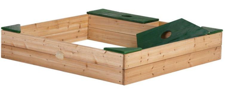 Axi Zandbak Amy 115 X 115 X 21,8 Cm Hout Naturel - JouwSpeeltuin