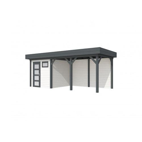 blokhut-woodvision-topvision-tuinhuis-kuifmees-met-luifel-400-cm-antraciet-wit
