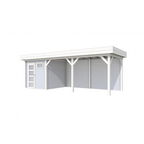 blokhut-woodvision-topvision-tuinhuis-kuifmees-met-luifel-500-cm-wit-lichtgrijs