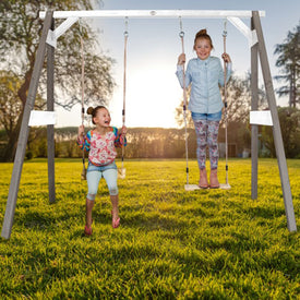 Schommel | AXI - Dubbele schommel (grijs/wit)