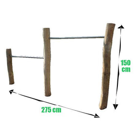 Speelelement | Sicuro - Duikelrek 2-delig (Robinia) - JouwSpeeltuin