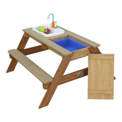 Image of emily-zand-water-picknicktafel-met-speelkeuken-wastafel-bruin-speeltafel-kinderen