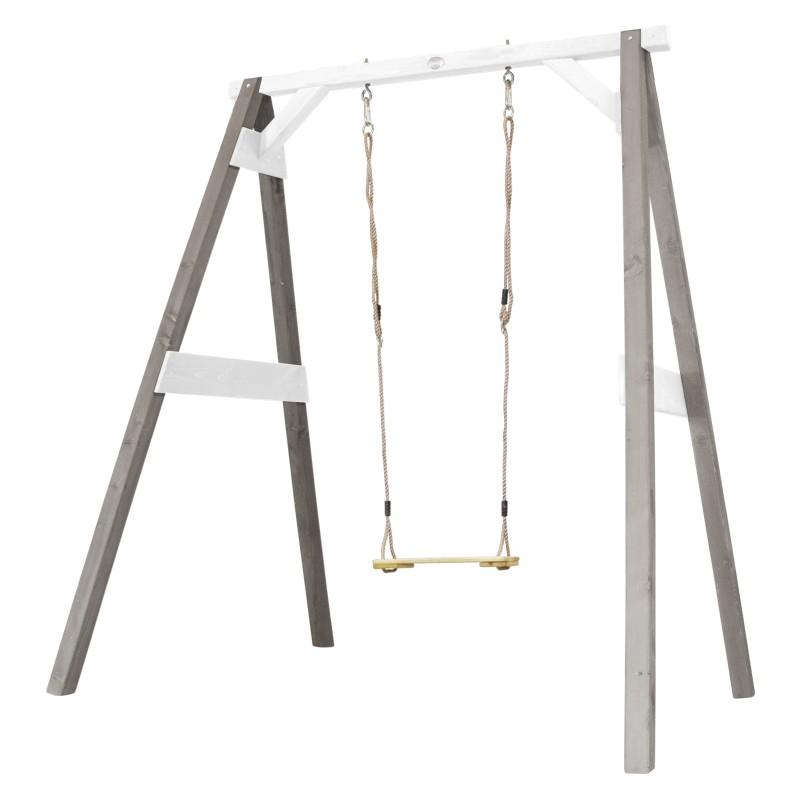 Schommel | AXI - Enkele schommel (grijs/wit) - JouwSpeeltuin