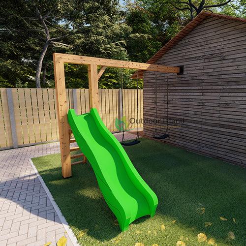 groene-glijbaan-outdoor-island-woody-speeltoestel-douglas-hout