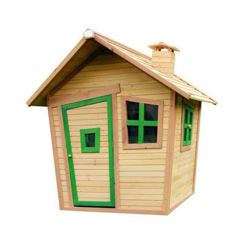 Image of houten-speelhuisje-alice-axi-wit-groen-bruin-speelhuis