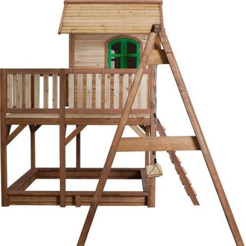 Image of houten-speelhuisje-liam-met-schommel-jouw-speeltuin
