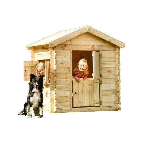 Houten speelhuisje | WoodVision - Siem - JouwSpeeltuin